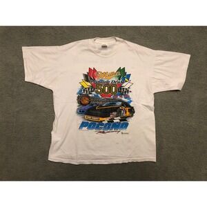 Vintage 1995 Miller Genuine Draft 500 Pocono Raceway T-Shirt XL NASCAR Racing